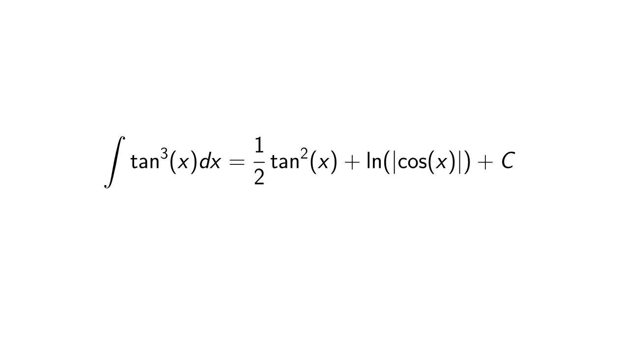 Read more about the article What is the integral of tan^3(x)?